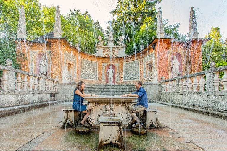 Ausflugsziele Salzburger Land, Wasserspiele in Hellbrunn