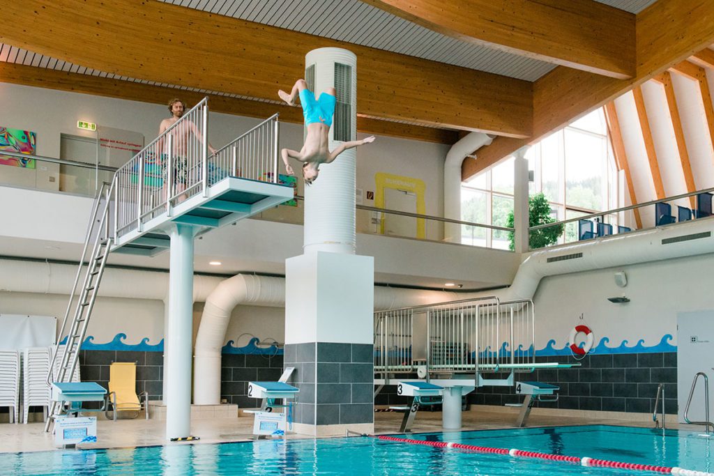 Erlebnis-Therme Amadé Salzburger Land, Sprungschanze für den Spassfaktor
